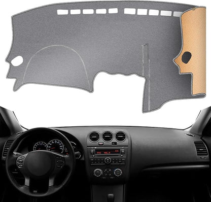 Dash Cover, Anti-Glare, Sun Protection, Dustproof, UV-Proof, Dashboard Covers, Interior Car Accessorie Fit for 2007 2008 2009 2010 2011 2012 Ni-ssan Altima, Grey
