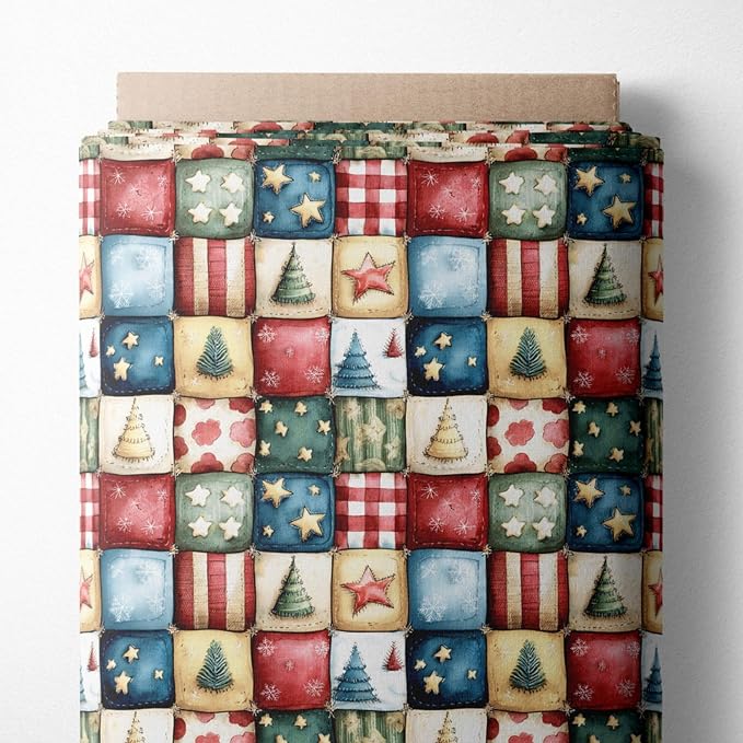 100% Cotton Fabric by the Yard – Turkish Quality Quilting & Sewing Fabric, 1 Yard x 1.69 Yards Wide, Patchwork Cotton for Crafts