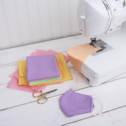 Threadart 6 Fat Quarter Bundles - Rainbow Solids 100% Cotton Fabric - Premium 100% Cotton Quilting Fabric - No Duplicates - Full Size Fat Quarters 18"x21"