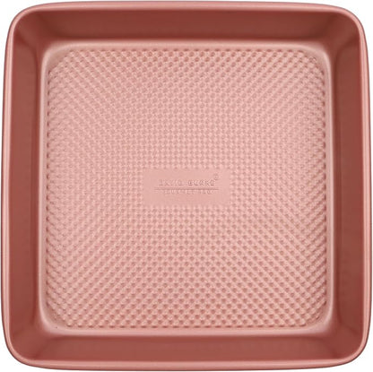David Burke 9" Square Bake Pan, Carbon Steel, Non-Stick, PFTE & PFOA Free, Oven Safe – Rose Gold