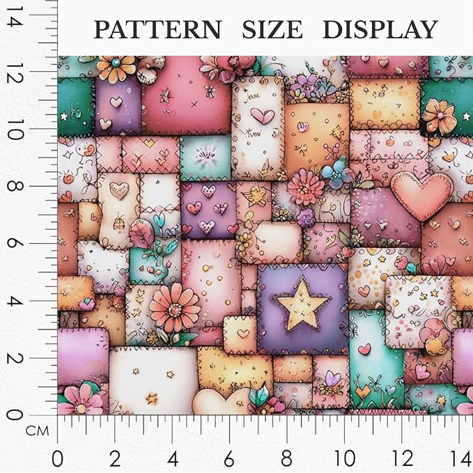 100% Cotton Fabric by the Yard – Turkish Quality Quilting & Sewing Fabric, 1 Yard x 1.69 Yards Wide, Patchwork Cotton for Crafts