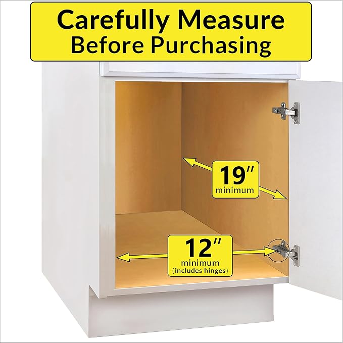 LYNK PROFESSIONAL® Pull Out Cabinet Organizer, 11" x 18" Slide Out Cabinet Organizer Pull Out Drawer – Pull Out Shelves for Kitchen Cabinets – Under Sink Organizers - Lifetime Ltd. Warranty, Chrome
