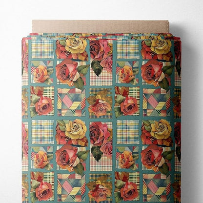 100% Cotton Fabric by the Yard – Turkish Quality Quilting & Sewing Fabric, 1 Yard x 1.69 Yards Wide, Patchwork Cotton for Crafts