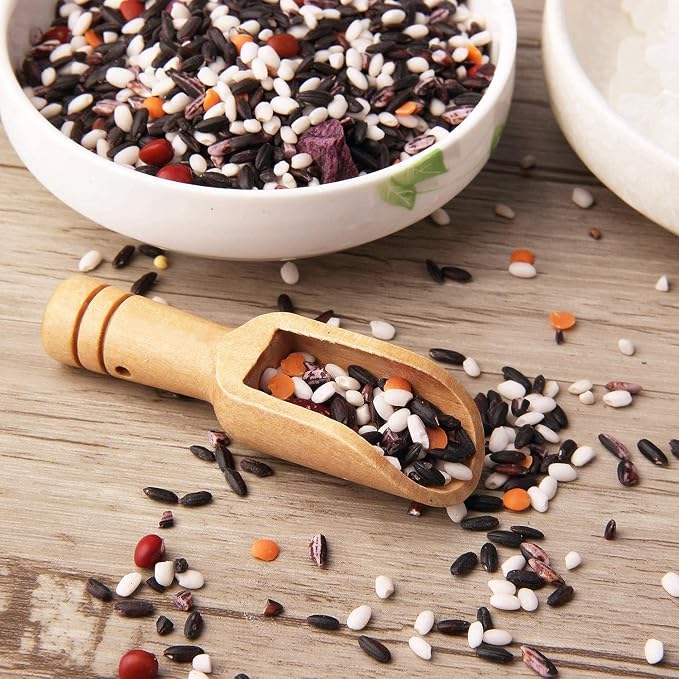 Arroyner 20 PCS Mini Wooden Spoon Mini Bamboo Spoons Small Bath Salt Spoon Small Spice Spoons for Sugar Scrubs, Spices, Bath Salts, Cooking