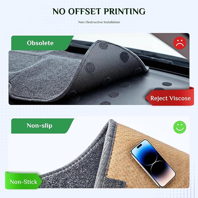 Dash Cover, Anti-Glare, Sun Protection, Dustproof, UV-Proof, Dashboard Covers, Interior Car Accessorie Fit for 2007 2008 2009 2010 2011 2012 Ni-ssan Altima, Grey