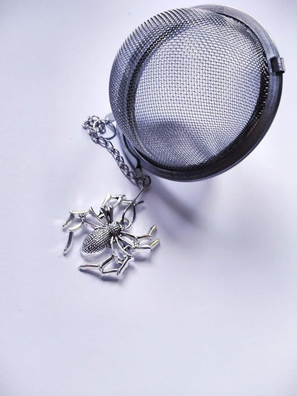 Spider Tea Infuser with Chain Charm for Brewing Loose Dried Leaves - Fun Housewarming Gift