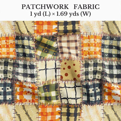 100% Cotton Fabric by the Yard – Turkish Quality Quilting & Sewing Fabric, 1 Yard x 1.69 Yards Wide, Patchwork Cotton for Crafts