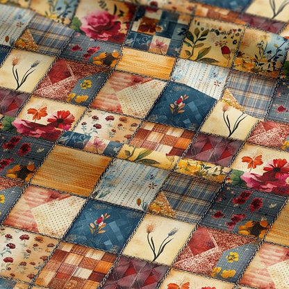 100% Cotton Fabric by the Yard – Turkish Quality Quilting & Sewing Fabric, 1 Yard x 1.69 Yards Wide, Patchwork Cotton for Crafts