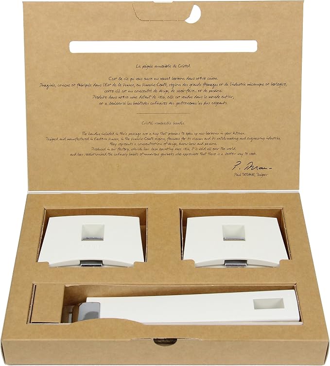 Cristel Mutine Spplmaw Set of Handles, White