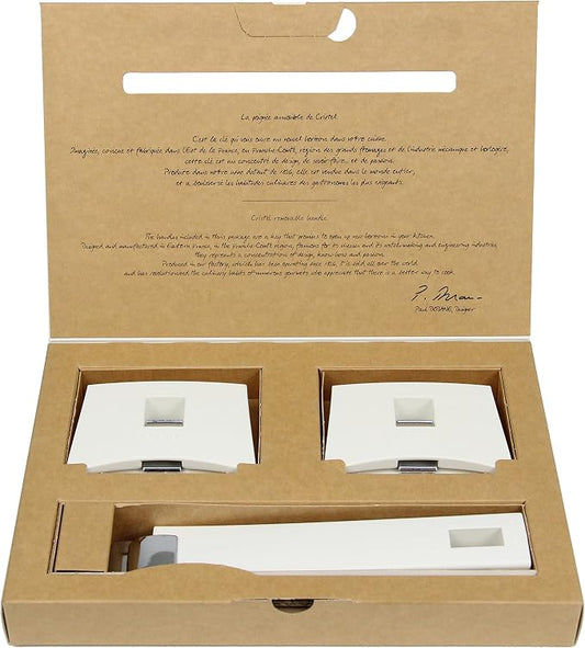 Cristel Mutine Spplmaw Set of Handles, White
