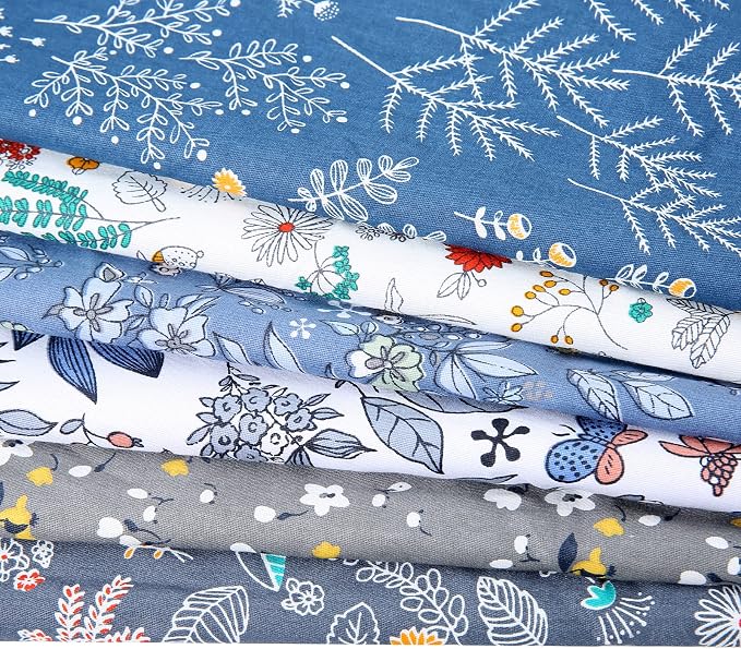 20" x 20" Cotton Fabric DIY Making Supplies Quilting Patchwork Fabric Fat Quarter Bundles DIY for Quilting Cotton Patchwork Cushions (Coffee, 20" x 20")