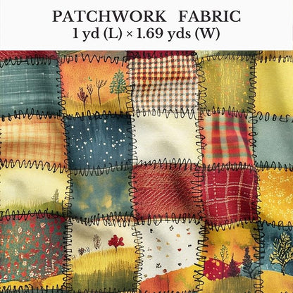 100% Cotton Fabric by the Yard – Turkish Quality Quilting & Sewing Fabric, 1 Yard x 1.69 Yards Wide, Patchwork Cotton for Crafts