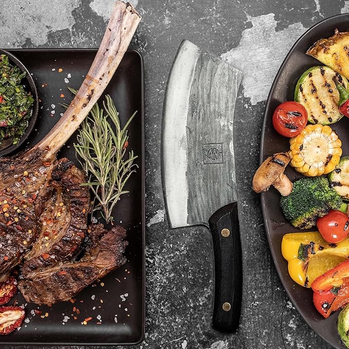COOLINA Promaja, Altomino Chef, Gator, Shark Knives Set - Professional High-Carbon Stainless Steel Kitchen Knives - Effortless, Outdoor, Versatile, and Powerful Knife for Meat and Bone Cutting
