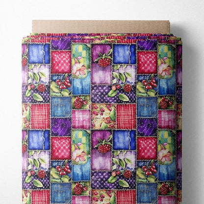 100% Cotton Fabric by the Yard – Turkish Quality Quilting & Sewing Fabric, 1 Yard x 1.69 Yards Wide, Patchwork Cotton for Crafts