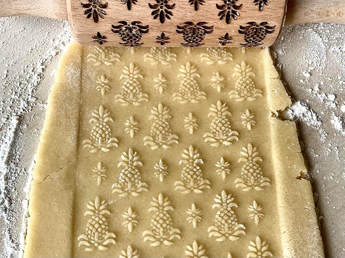 HAWAII 3 KID Rolling Pin SET. Wooden Laser Cut Mini Rolling Pins for cookies, play dough, salt dough by Algis Crafts