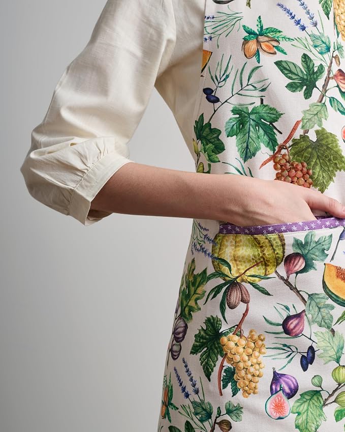 Maison d' Hermine 100% Cotton Apron for women with Pocket Kitchen Chef Apron for Men Cooking Spring Summer