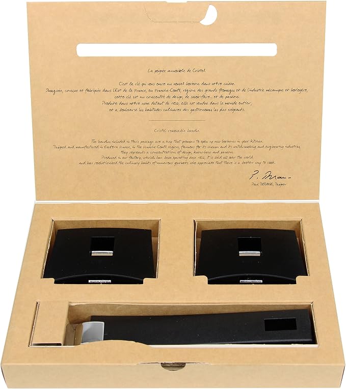 Cristel Mutine Spplman Set of Handles, Black