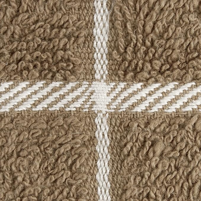 Ritz Terry Check Dish Cloth Set: Highly Absorbent & Super Soft - 100% Cotton, Durable Kitchen Cleaning Cloths for Wiping Tables and Counters, 6-Pack, Mocha