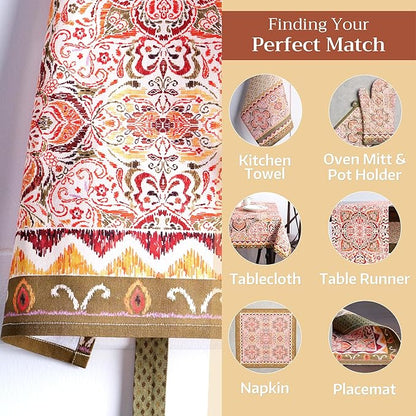 Maison d' Hermine 100% Cotton Apron for women with Pocket Kitchen Chef Apron for Men Cooking Spring Summer