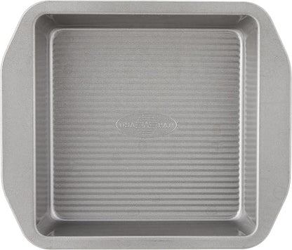 USA Pan 12-Cup Muffin Pan and 8-Inch Square Cake Pan Aluminized Steel Bakeware Set