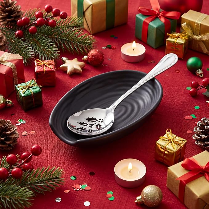 Hasense Spoon Rest for Kitchen Countertop and Stove Top, Stable Heat-resistant Spoon Holder for Home Kitchen Coffee Bar Cooking, Matte Black Utensil Rest for Spatula Ladles Tongs, 1 PC