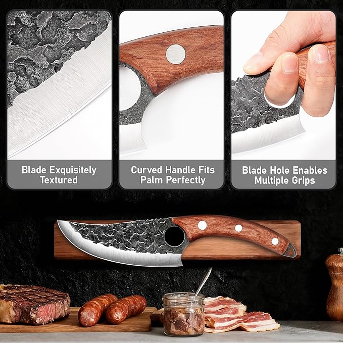 Fathers Day Gift for Men Dad, Chef Knife, Kitchen Knife for Cooking, Birthday Gifts for Men Husband Dad for Anniversary, Chopping, Japanese Steel Knife for Home, BBQ, Balance & Control, 6 Inch