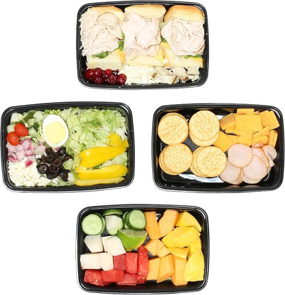 Simple Houseware 32 Pack 28 oz 1-Compartment Reusable Meal Prep Container, BPA-Free Stackable Bento Box - Microwave, Freezer & Dishwasher Safe