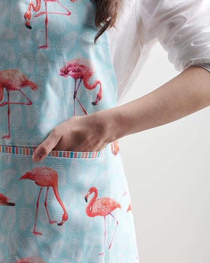 Maison d' Hermine 100% Cotton Apron for women with Pocket Kitchen Chef Apron for Men Cooking Spring Summer
