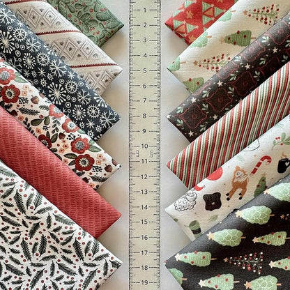 Cozy Patchwork Cotton Fabric Bundle – 60 Pre-Cut Squares (8×8 inch), 100% Cotton 140 GSM, Made in Turkey