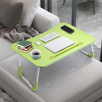Slendor Laptop Desk Foldable Bed Table Folding Breakfast Tray Portable Lap Standing Desk Notebook Stand Reading Holder for Bed/Couch/Sofa/Floor