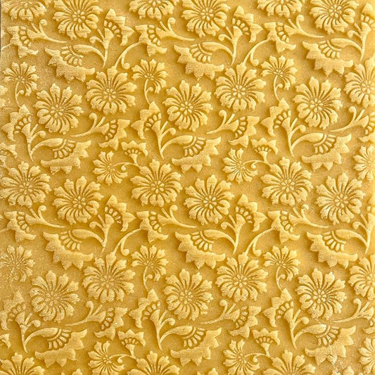 MOSS ROSE Embossed Rolling Pin for Ceramic. Clay Roller and Ceramic Stamp for Embossing Pottery. Baking Gifts for Women by Algis Crafts for Embossed Cookies