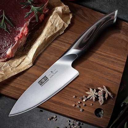 HOSHANHO 6 inch Kitchen Knife in Japanese High Carbon Steel, Professional High-Class Chef's Knife, Non-slip Ultra Sharp Cooking Knives with Ergonomic Handle