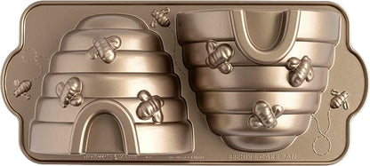 Nordic Ware Beehive Cake Pan, 10 Cup, Toffee