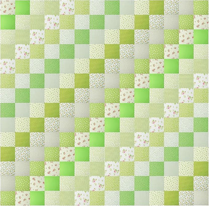 Nodsaw Charm Packs for Quilting 5 inch - 42 5" Charm Squares for Quilting - Green Print Cotton Fabric Quilt Squares 5x5 for Sewing, Patchwork, and DIY Crafts - Green