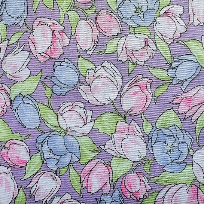 DMFR Floral Charm Packs for Quilting 5 Inch, 42Pcs 100% Cotton Fabric Squares 5 x 5 Precut Quilt Squares, Pink Flower Fabric Bundle for Baby Girl Quilts, Sewing, Patchwork, DIY Crafts