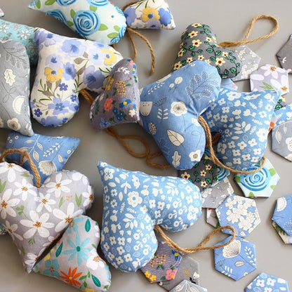 Charm Packs for Quilting 5 Inch Clearance, Quilting Cotton Fabric Squares Precut Blue and Grey Color Fabric Bundles for Craft DIY …