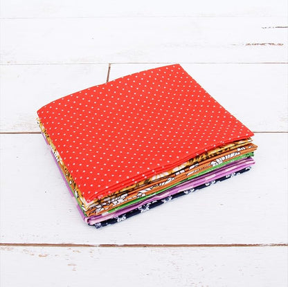 Threadart 6 Fat Quarter Bundles - Rainbow Color Prints 100% Cotton Fabric - Premium 100% Cotton Quilting Fabric - No Duplicates - Full Size Fat Quarters 18"x21"