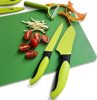 Jean-Patrique 3 Piece Chef’s Non-Stick Green & Black Prep Set