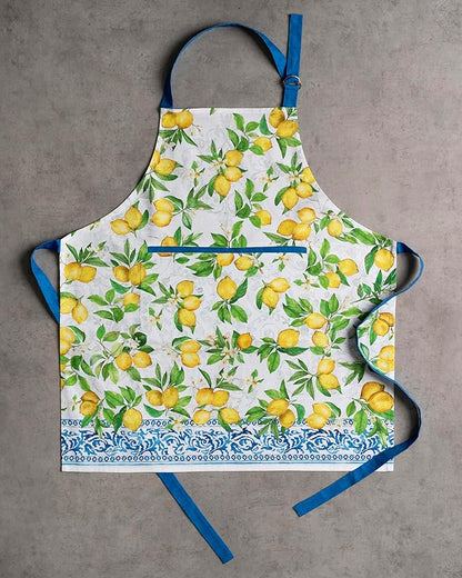 Maison d' Hermine 100% Cotton Apron for women with Pocket Kitchen Chef Apron for Men Cooking Spring Summer
