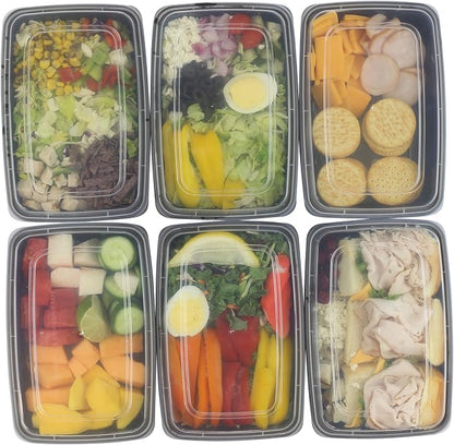 Simple Houseware 32 Pack 28 oz 1-Compartment Reusable Meal Prep Container, BPA-Free Stackable Bento Box - Microwave, Freezer & Dishwasher Safe