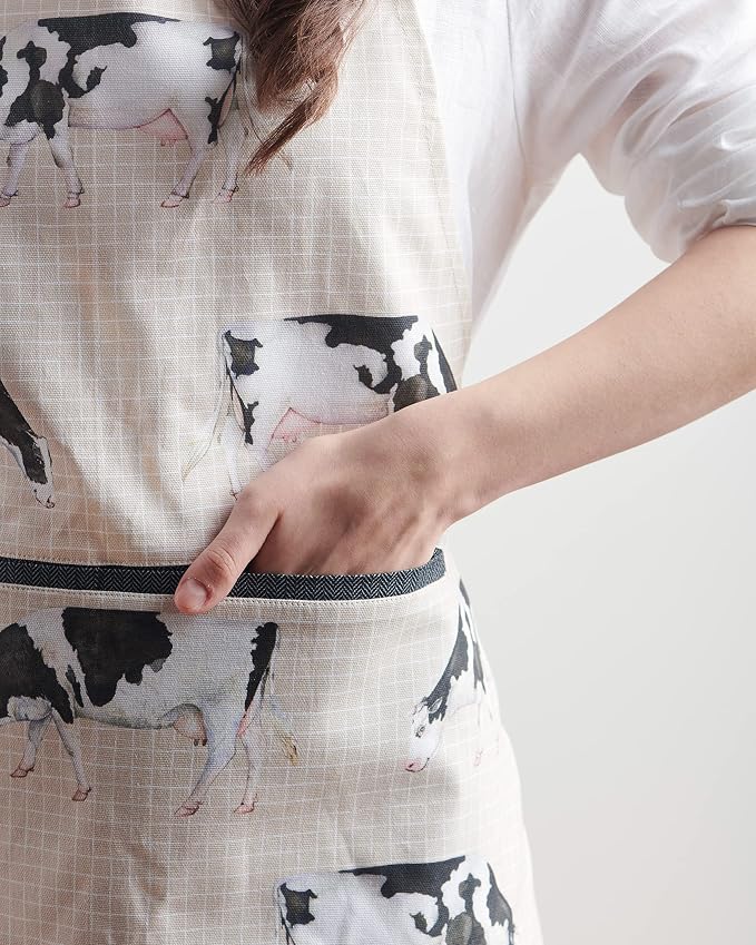 Maison d' Hermine 100% Cotton Apron for women with Pocket Kitchen Chef Apron for Men Cooking Spring Summer