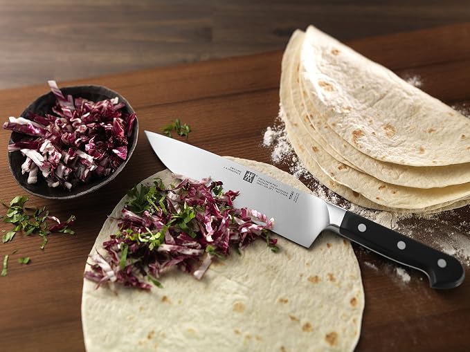 ZWILLING J.A. Henckels 38401-180 Chef's Knife, 7", Black/Stainless Steel