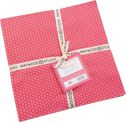 Kim Christopherson KimberBell Basics Refreshed Be Mine 10" Squares 42 Pieces Maywood Studio