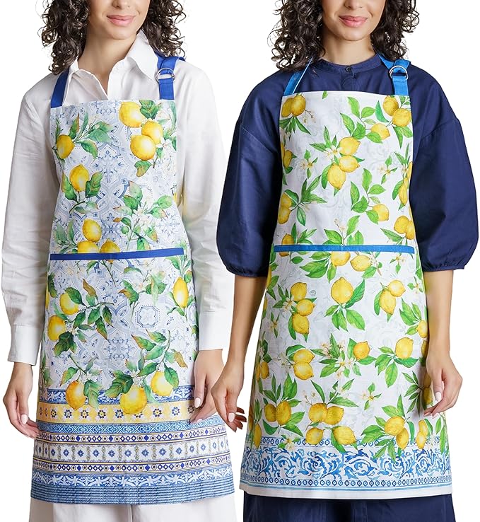 Maison d' Hermine 100% Cotton Apron for women with Pocket Kitchen Chef Apron for Men Cooking Spring Summer