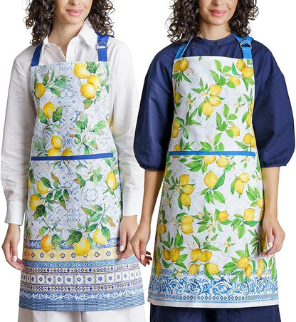 Maison d' Hermine 100% Cotton Apron for women with Pocket Kitchen Chef Apron for Men Cooking Spring Summer
