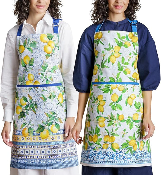 Maison d' Hermine 100% Cotton Apron for women with Pocket Kitchen Chef Apron for Men Cooking Spring Summer