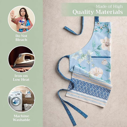 Maison d' Hermine 100% Cotton Apron for women with Pocket Kitchen Chef Apron for Men Cooking Spring Summer