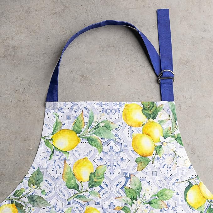 Maison d' Hermine 100% Cotton Apron for women with Pocket Kitchen Chef Apron for Men Cooking Spring Summer
