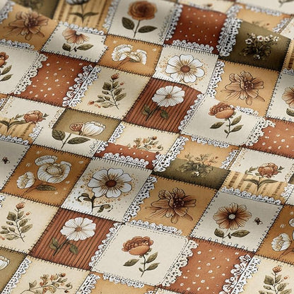 100% Cotton Fabric by the Yard – Turkish Quality Quilting & Sewing Fabric, 1 Yard x 1.69 Yards Wide, Patchwork Cotton for Crafts