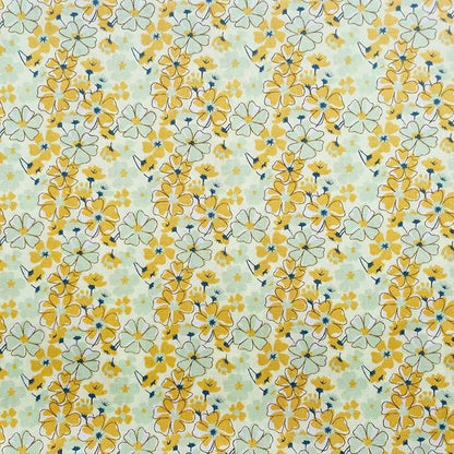 42-8" Precut Quilt Cotton Fabric Squares for Quilting Clearance Sewing DIY Project Floral Fabric Squares (Purple Yellow)
